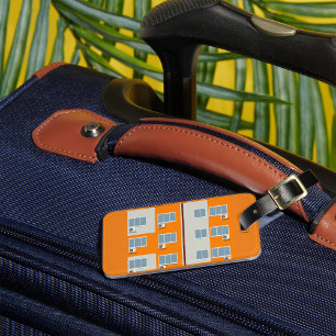 Modern Apartment Building with Air Conditioners  Luggage Tag