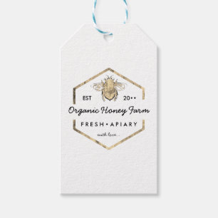 modern apiarist honey bee gift tags