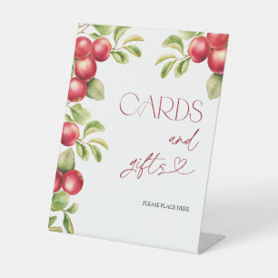 Modern Apple Cards & Gifts Trendy Bridal Shower Pedestal Sign