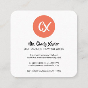 Modern Apples & Pears Education Business Card