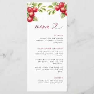 Modern Appley Ever After Apple Bridal Shower Menu