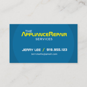 Modern Appliance Repair Business Cards Template