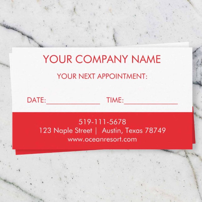 Modern Appointment Card (Creator Uploaded)