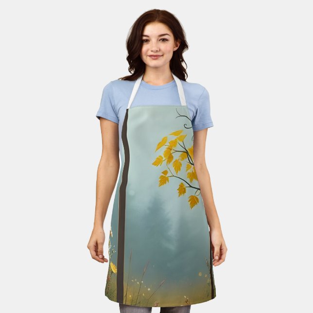 Modern Apron for Cooking & Baking – Stylish, Durab (Worn)