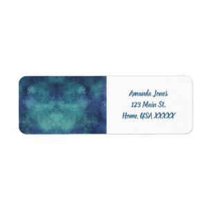 Modern Aqua and Purple Abstract