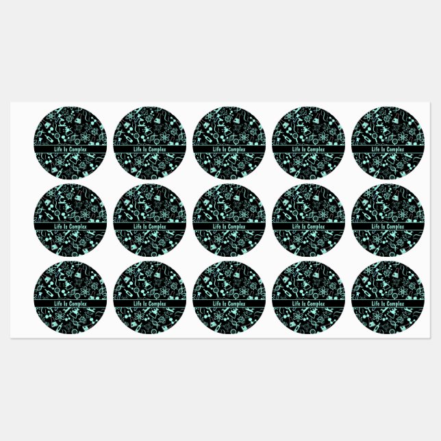 modern aqua blue biochemistry life is complex  (Sheet)