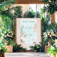 Modern Aqua Ocean & Shells Wedding