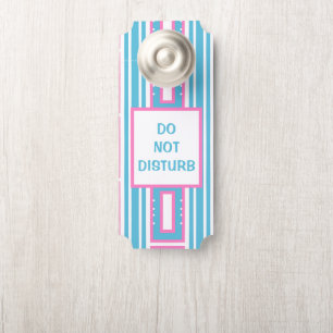 Modern Aqua Paper Door Hangers