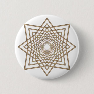 modern arabesque 6 cm round badge