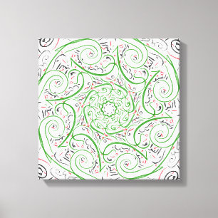 Modern Arabic Calligraphy- Artistic Arabic Poem Canvas Print