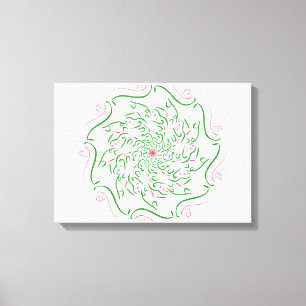 Modern Arabic Calligraphy- Artistic Saudi Poem Canvas Print