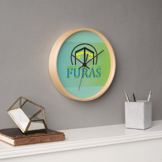Modern Arabic FURAS Logo – Futuristic Middle Easte Clock