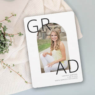 Modern Arch 2023 Photo Graduation Party Invitation