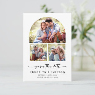 Modern Arch   3 Photos Wedding Save The Date