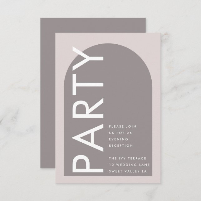 Modern Arch Abstract Japandi Minimalism Enclosure Card (Front/Back)