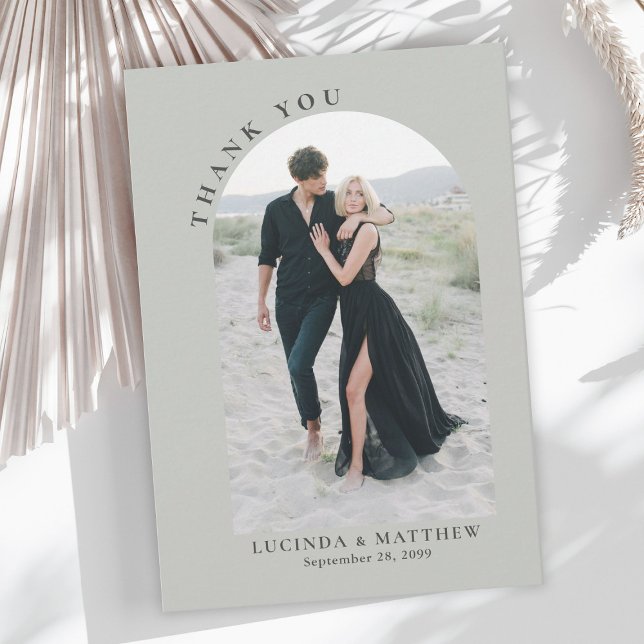 Modern Arch Boho Wedding Thank You (Creator Uploaded)