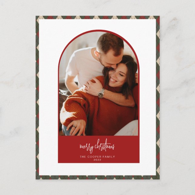 Modern Arch Christmas Card (Front)