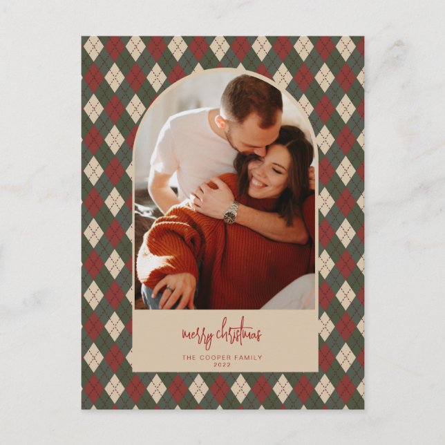 Modern Arch Christmas Card (Front)