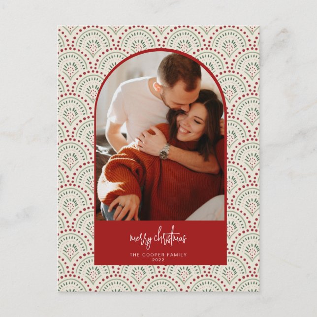 Modern Arch Christmas Card (Front)