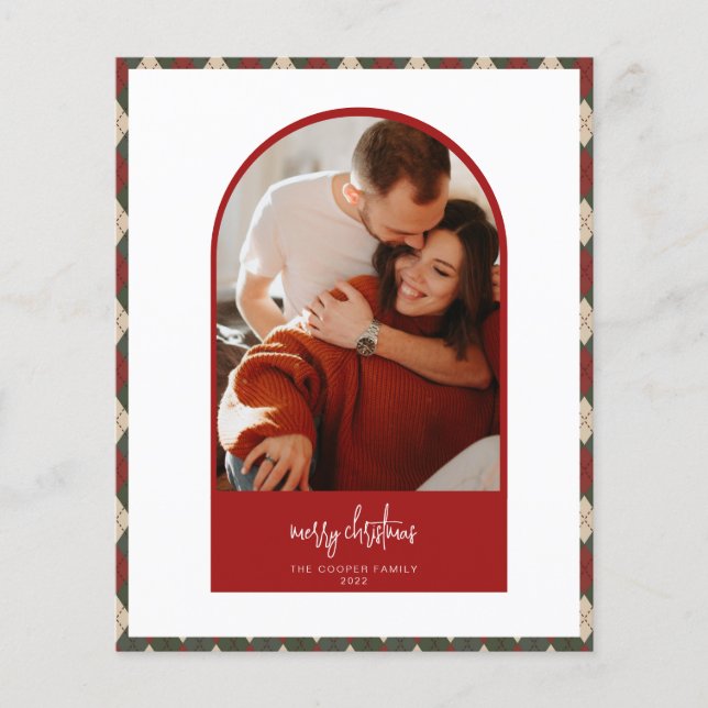 Modern Arch Christmas Card (Front)