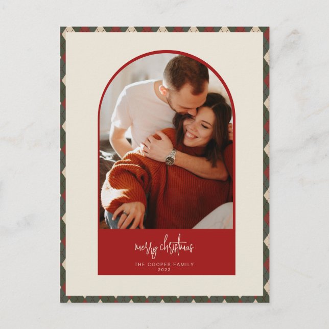 Modern Arch Christmas Card (Front)