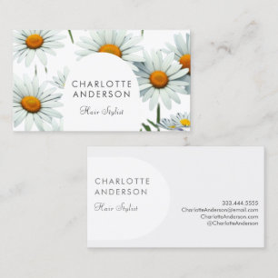 Modern Arch Daisy Business Card
