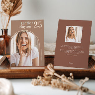 Modern Arch Foil Graduation Announcement