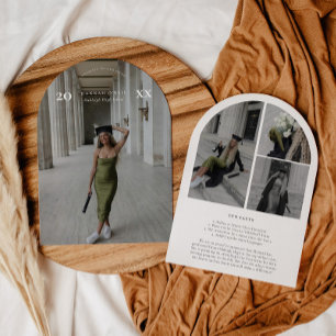 Modern Arch Frame Graduation Announcement