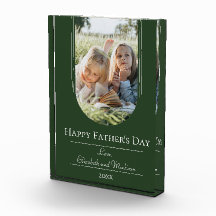 Modern Arch Frame Photo Father's Day | Emerald