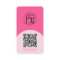 Modern arch makeup pink photo qr code logo