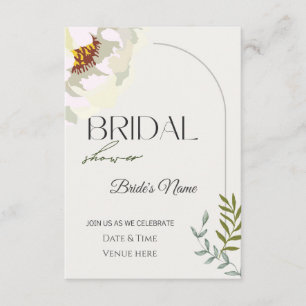Modern Arch Minimalist Bridal Shower Invitation