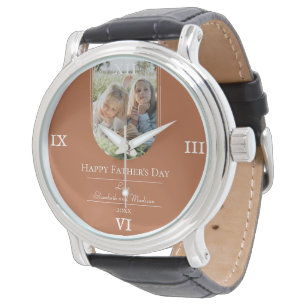 Modern Arch Photo Father's Day   Burnt Orange Watch