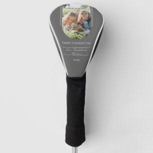 Modern Arch Photo Father's Day   Grey Golf Head Cover