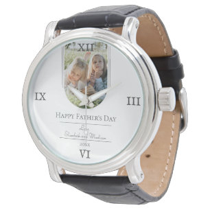 Modern Arch Photo Father's Day   White Watch