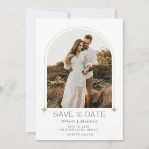 Modern Arch Photo Wedding Save The Date