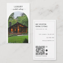 Modern arch QR Code Vacation Rental Guest House