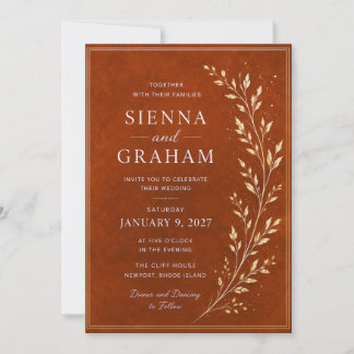 Modern Arch Wedding Invitation Template