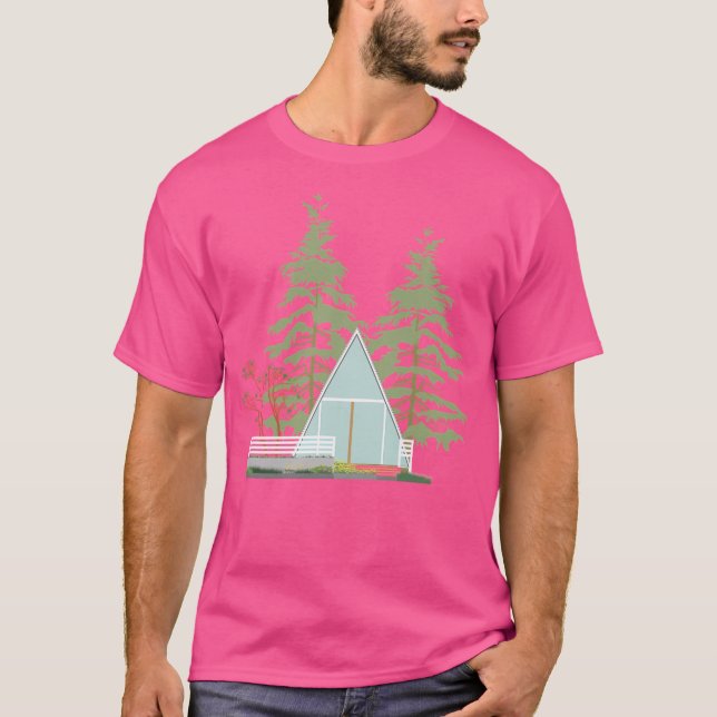 Modern Architecture Cabin In The Woods T-Shirt (Front)