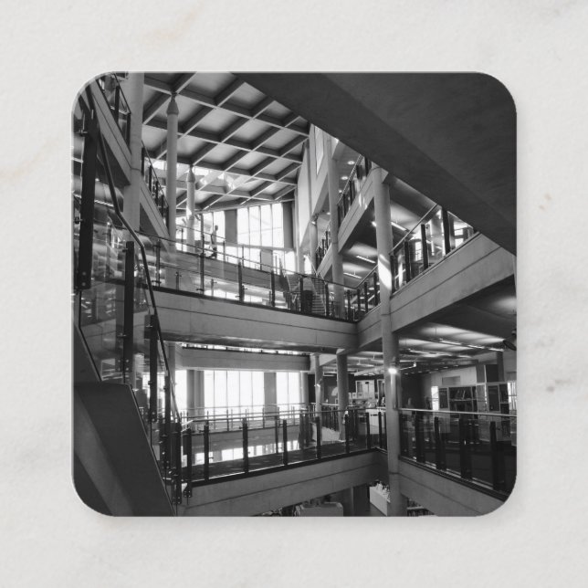Modern Architecture - Cardiff Central library Square Business Card (Front)
