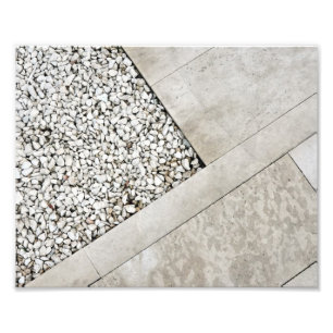 modern architecture minimal stone pavement rock photo print