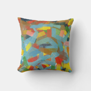 Modern art Abstract Geometric Rectangles Painting  Cushion