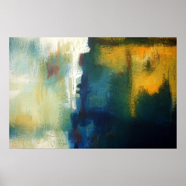Modern Art Abstract Painting Art Print Poster (Front)