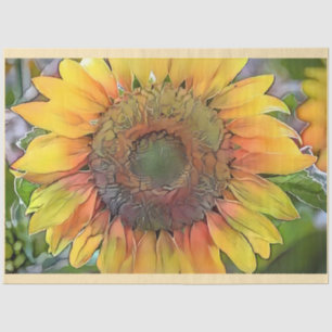 Modern Art Big Sunflower Collection Tissue Paper