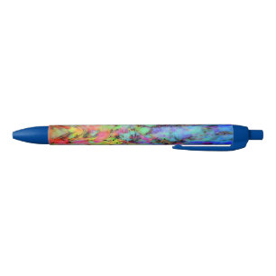Modern art blue ink pen