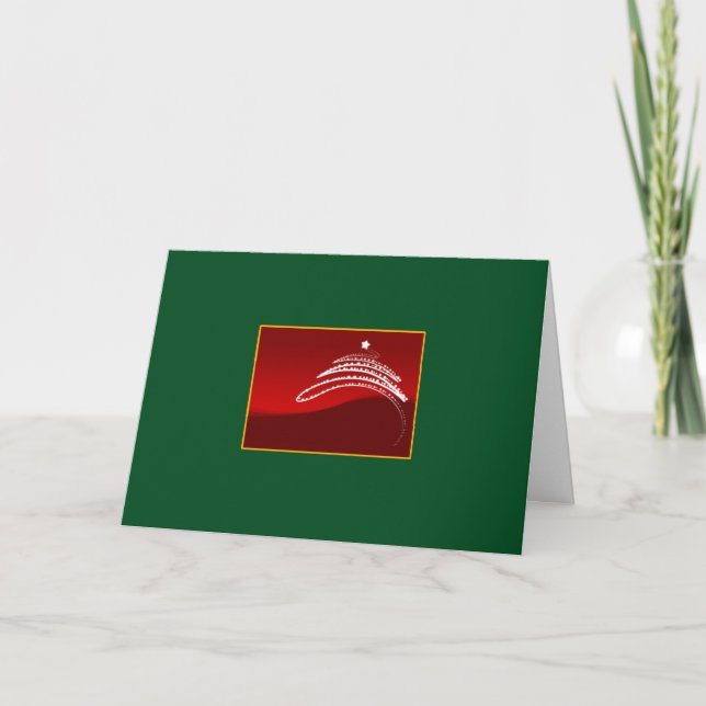 Modern Art Christmas Tree - A Christmas Card (Front)