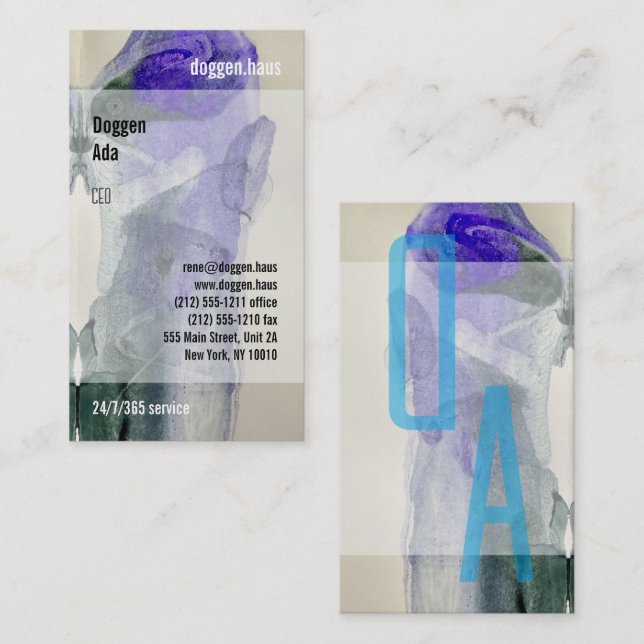 Modern art, clear, bold, impressive business card (Front/Back)
