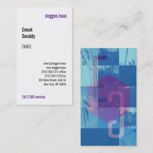 Modern art, clear, bold, impressive business card
