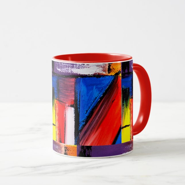 Modern Art Coffee Mug (Front Right)