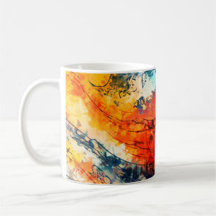 Modern art. Colorful contemporary artwork. Color s Coffee Mug