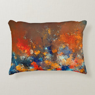 Modern art. Colorful contemporary artwork. Color s Decorative Cushion